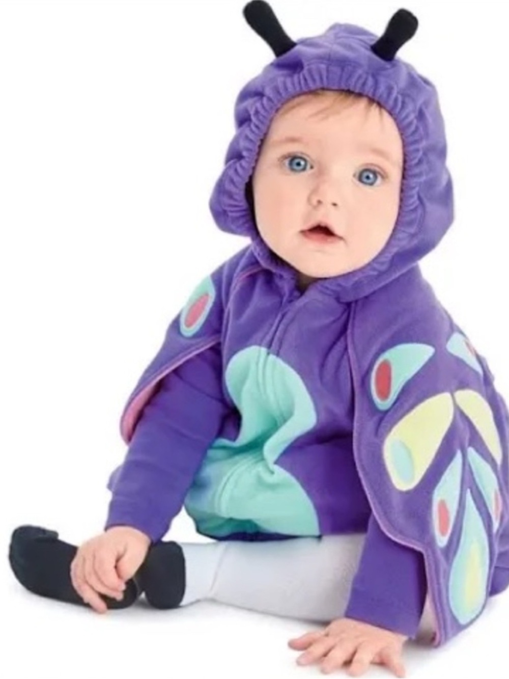 Girls Carters Peacock Costume 18 Months Purple warm zip up girls baby Halloween - Picture 1 of 5